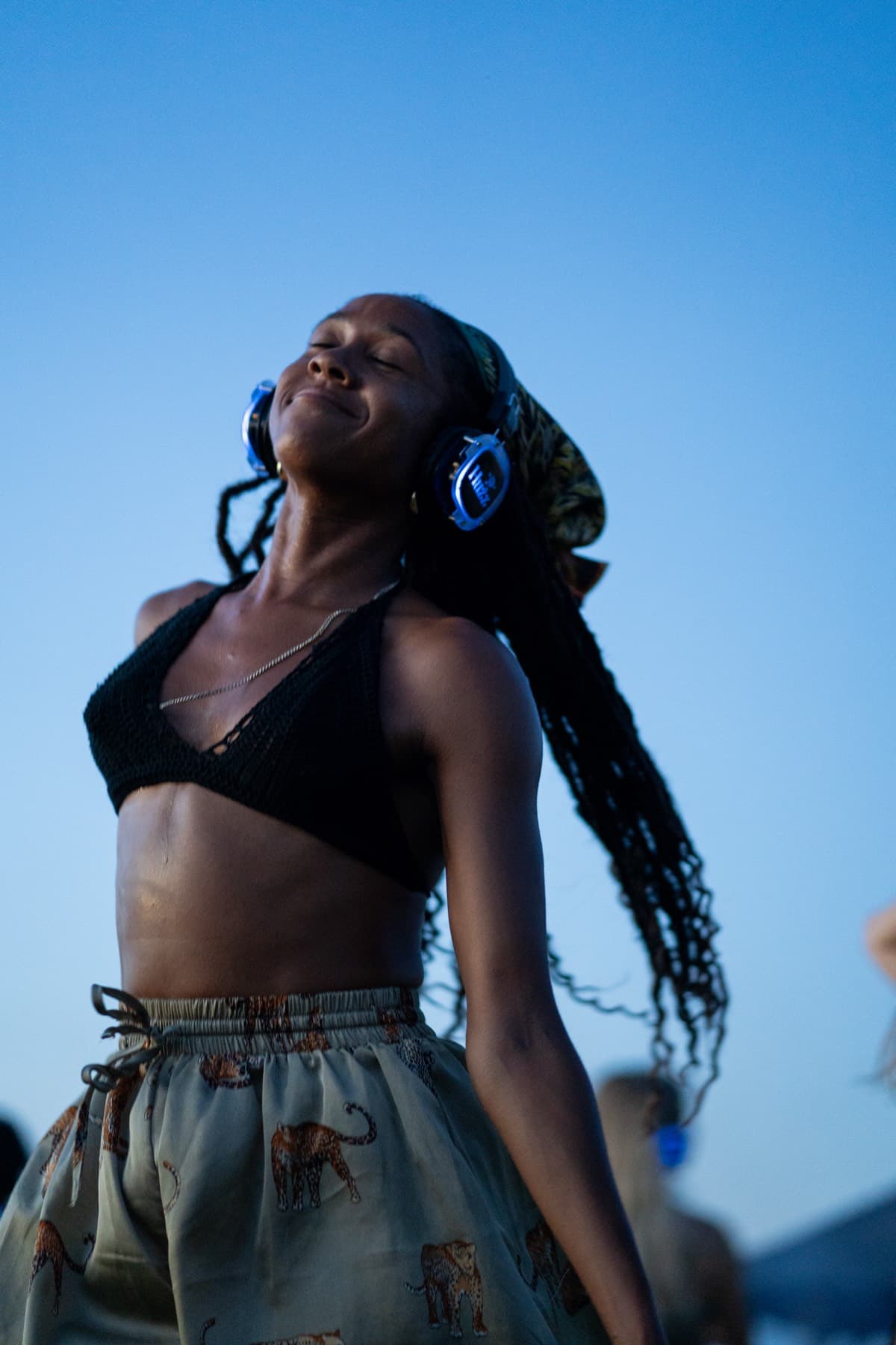 Experienced silent disco event in Bali with dancers